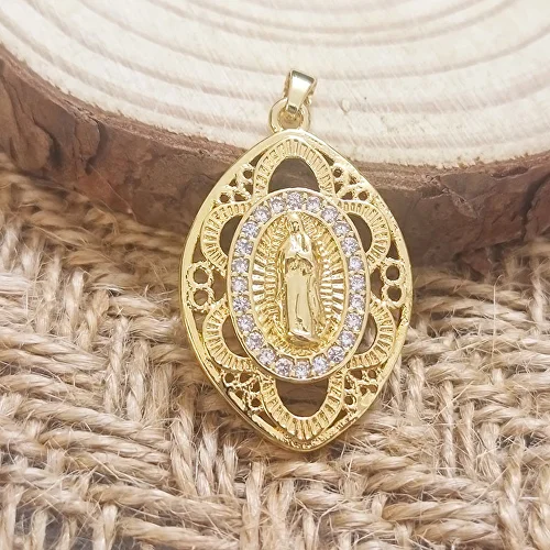 Подвеска на шею с образом Девы Марии (G00046) - фото 3 Подвеска на шею с образом Девы Марии (G00046) - фото 3