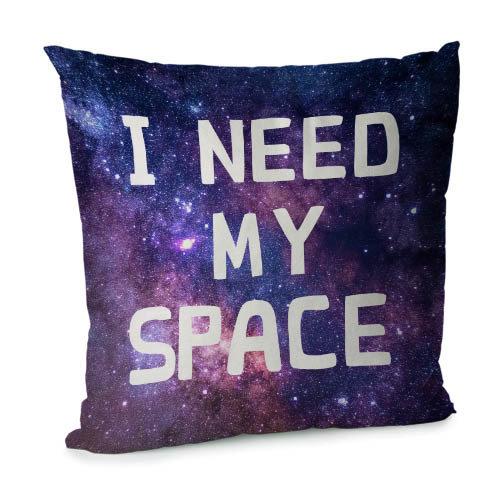 Подушка диванная с бархата I need my space 45x45 см (45BP_UNI019)