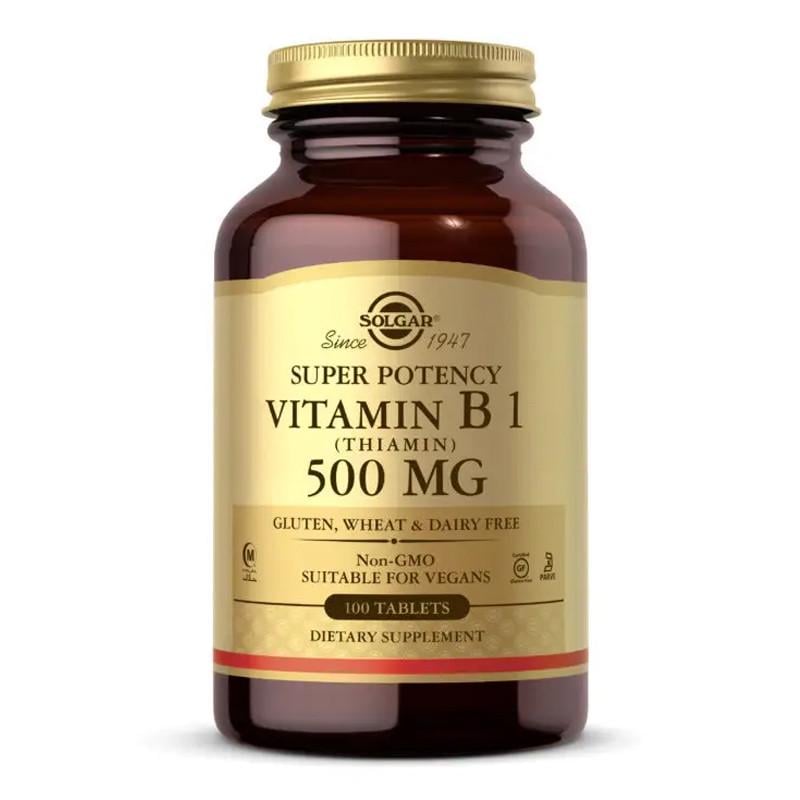 Витамин B1 тиамин Solgar Vitamin B1 500 mg 100 табл. (21677-01)
