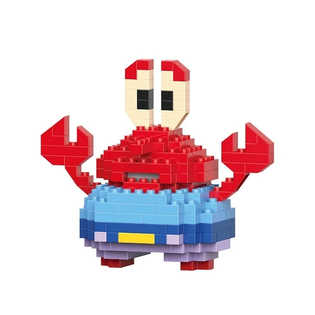 Конструктор-пазл детский 3D Bricks Мистер Крабс развивающий 6,8 см (1000-ZB-1628)