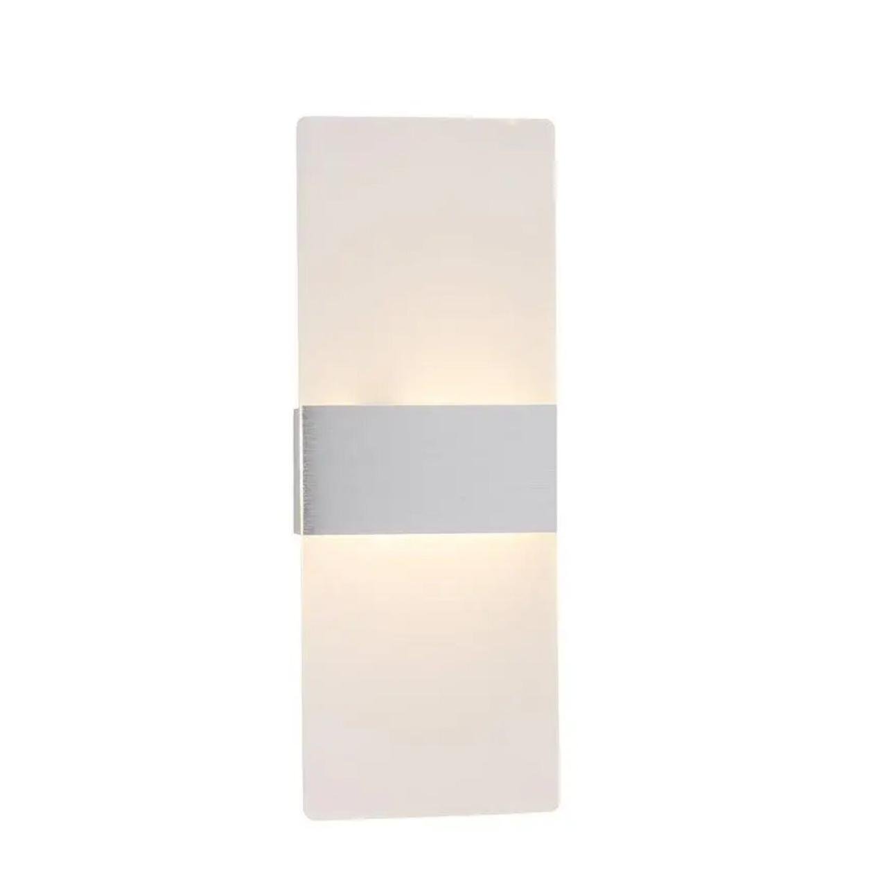 Бра светодиодное Sirius 8W с металлическим каркасом 3000-6500K Серебряный (G 3170/1 Silver 8W)