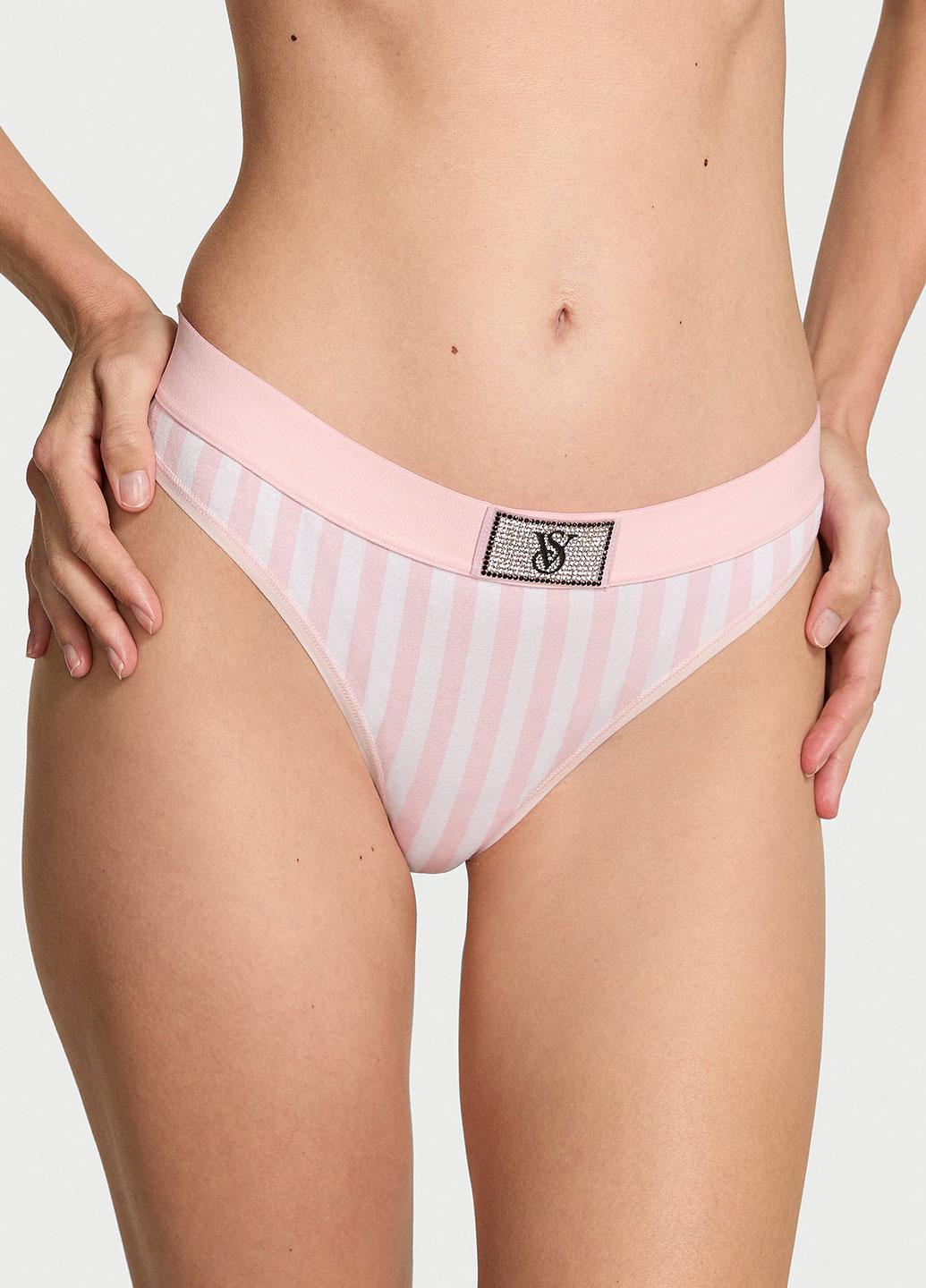 Трусики зі стразами Victoria's Secret S Рожевий (1440000431953SPCS)