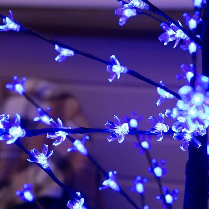 Дерево светодиодное гирлянда 215 LED 1,5 м Синий