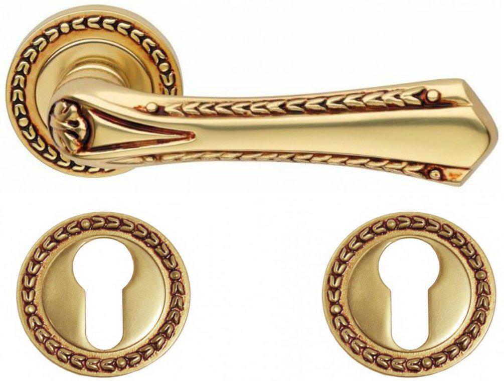 Ручки Linea Cali Sissi накладка под цилиндр Французское золото (2061pz)