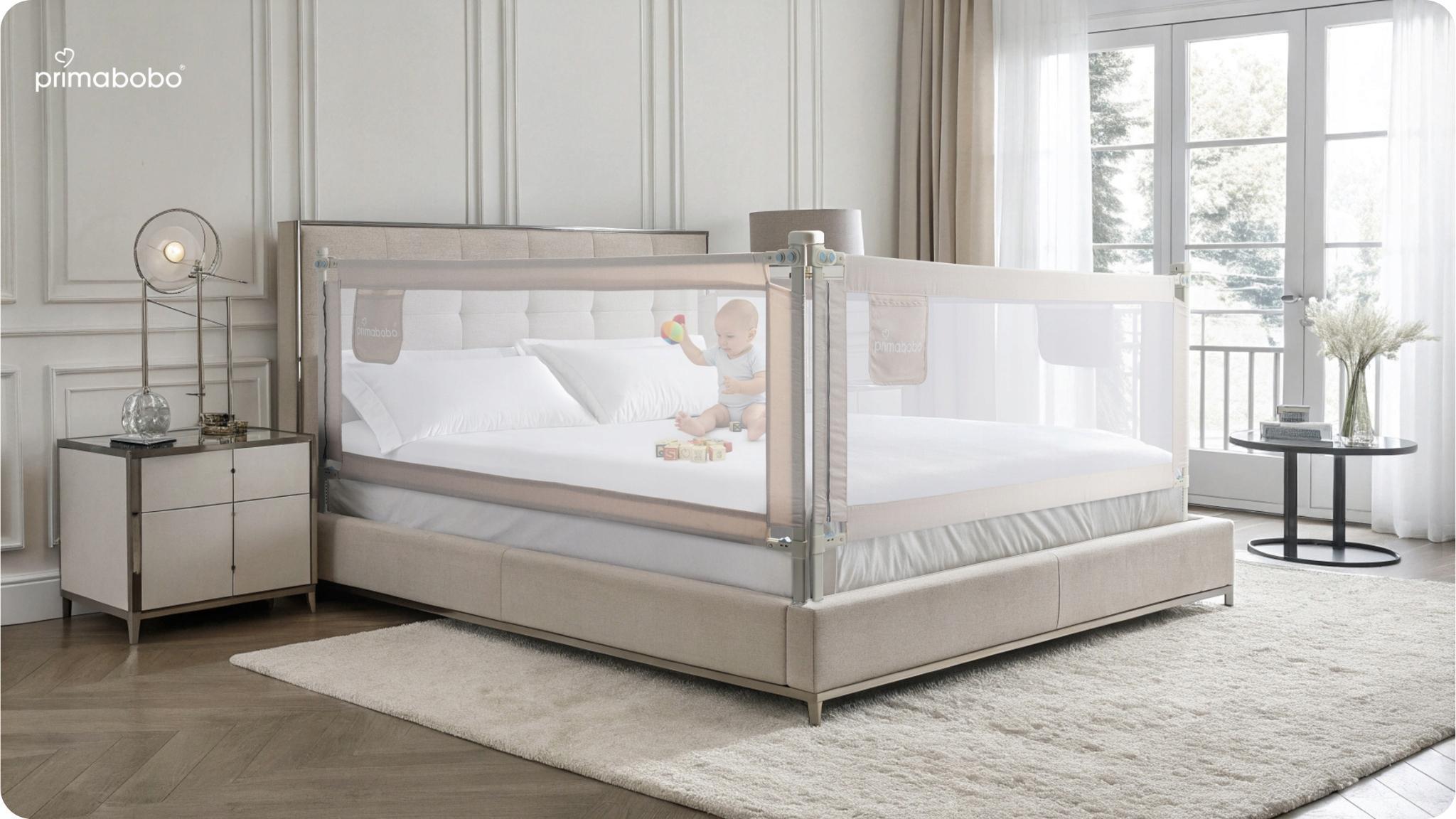 Бортик защитный для кровати Primabobo Classic 180 см Бежевый (BCL01_BE 180) - фото 10 Бортик защитный для кровати Primabobo Classic 180 см Бежевый (BCL01_BE 180) - фото 10