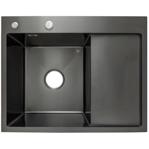 Мийка кухонна Lidz нержавіюча сталь LDH6350BRPVD4559047529 635x500 мм прямокутна 1 мм (239636)