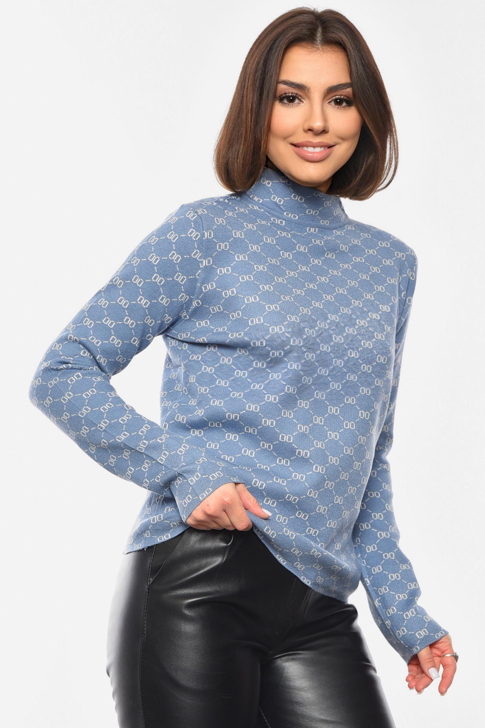 Светр жіночий S-M Блакитний (192397) - фото 2 Светр жіночий S-M Блакитний (192397) - фото 2