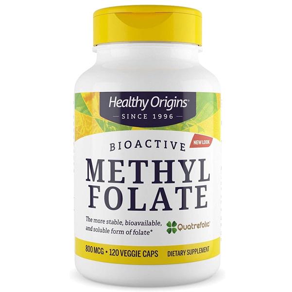 Фолиевая кислота Healthy Origins Methyl Folate 800 mcg 120 Veg Caps