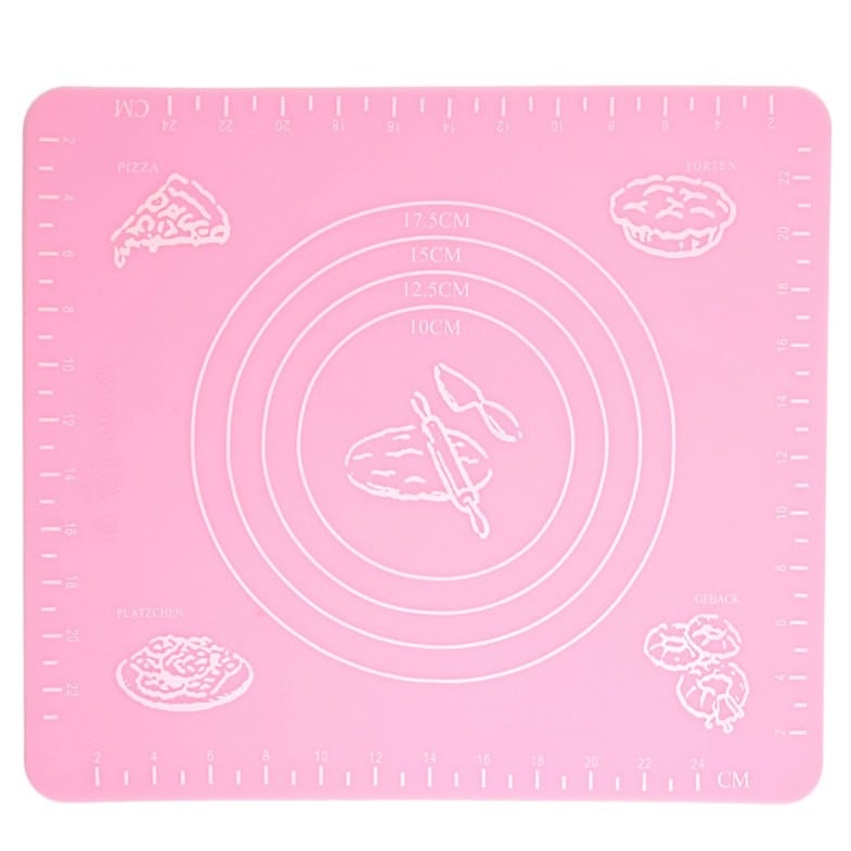 Коврик для раскатывания теста 29x26 см Розовый (1001852-Pink-0)