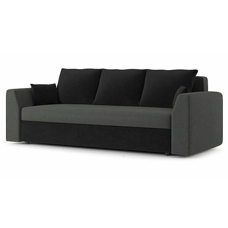 Диван Пауль 230х90 см Серый/Черный (25484840)