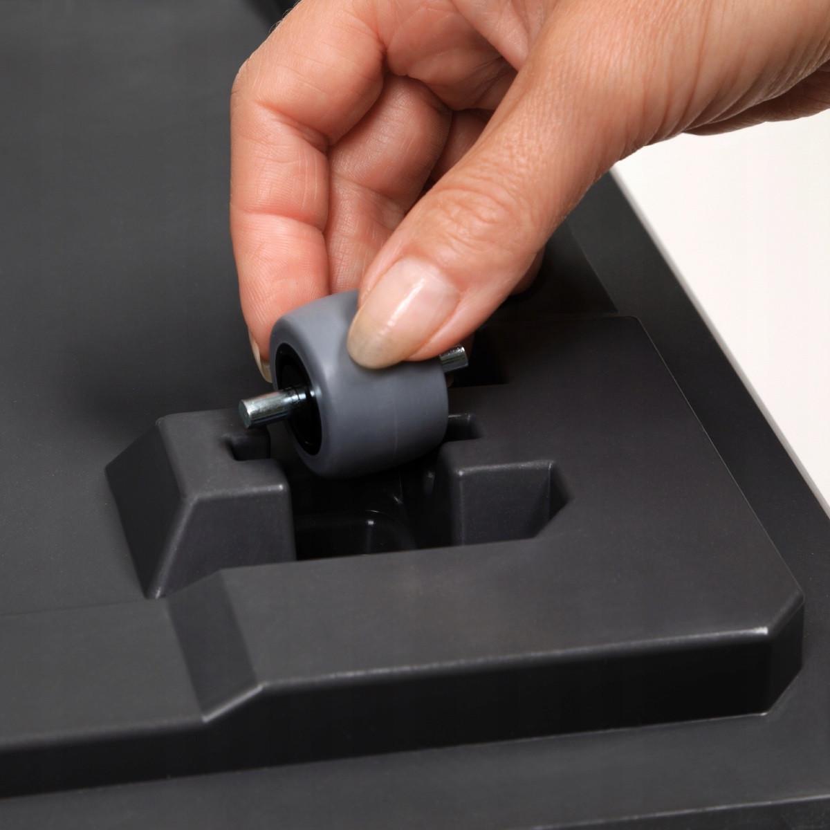 Вазон для цветов Lamela KARO квадратный 400x780x400 мм Антрацит (25419751841) - фото 6