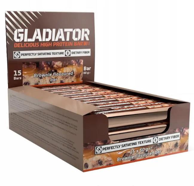 Протеїновий батончик Olimp Nutrition Gladiator 15 х 60 g Brownie