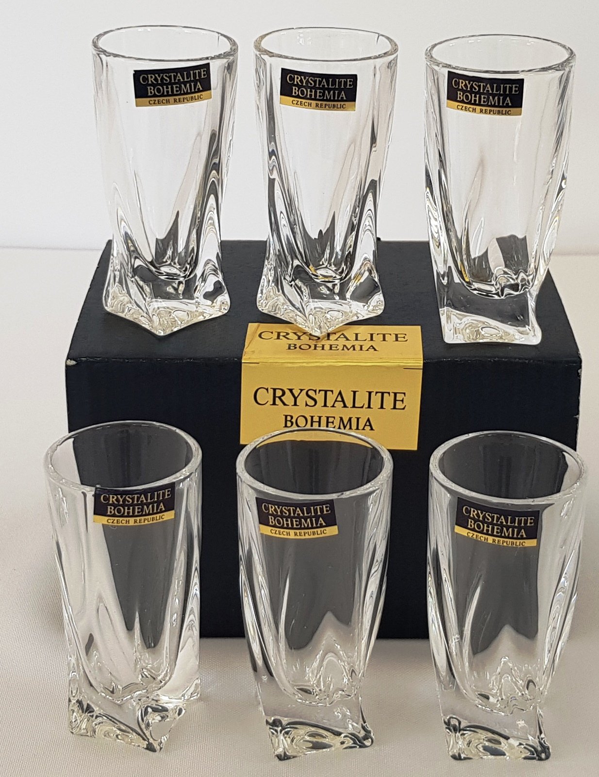 Набір чарок для лікеру Bohemia Quadro 50 мл 6 шт Набір чарок для лікеру Bohemia Quadro 50 мл 6 шт