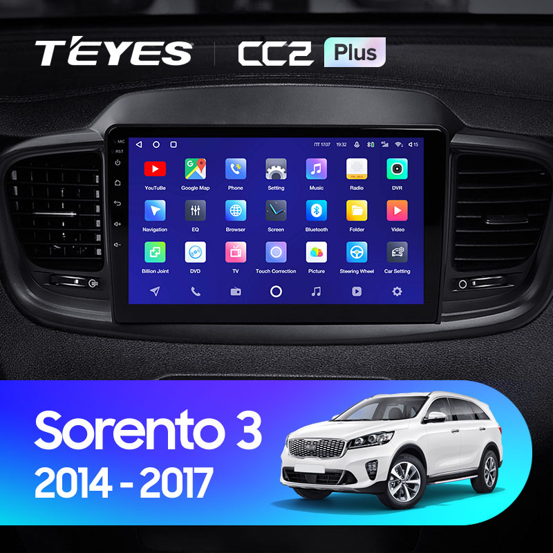 Автомагнитола штатная Teyes для Kia Sorento 3 2014-2017 Android CC2-PLUS 4+64G Wi-Fi/4G вариант А (1468610891) - фото 3