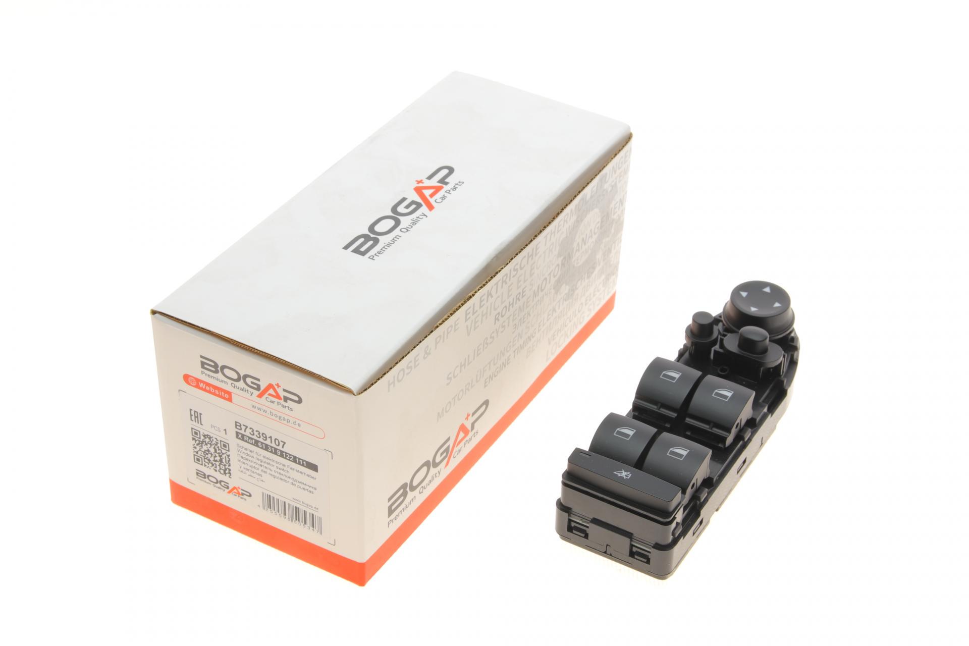Кнопка стеклоподъемника BOGAP L BMW 5 E60/E61 03-10 блок (B7339107)