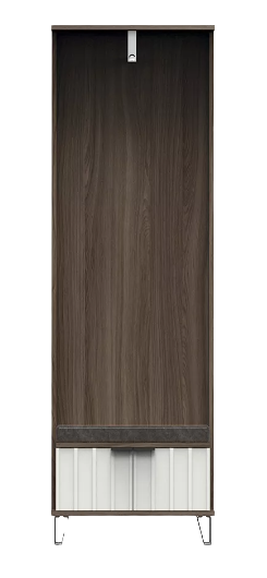 Вешалка с тумбой для обуви Світ меблів Донна 2ДМ 600х350х1920 мм из ДСП Дуб борас/Белый