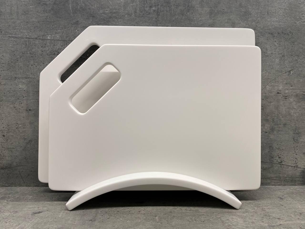 Набір кухонних дощок Pure White із штучного акрилового каменю 2 шт. (23854364) Набір кухонних дощок Pure White із штучного акрилового каменю 2 шт. (23854364)