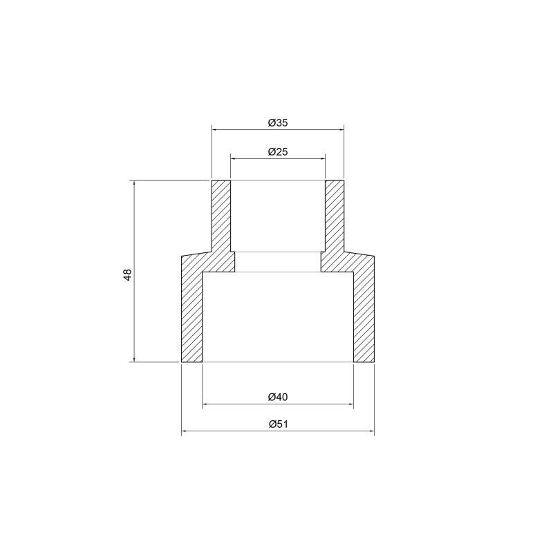 Муфта перехідна Thermo Allince поліпропіленова d 40/25 мм (291245) - фото 2