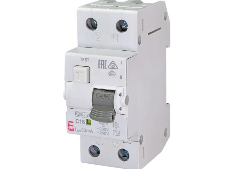 Диференційний автоматичний вимикач KZS-2M C 16/0,03 тип AC (10kA) ETI