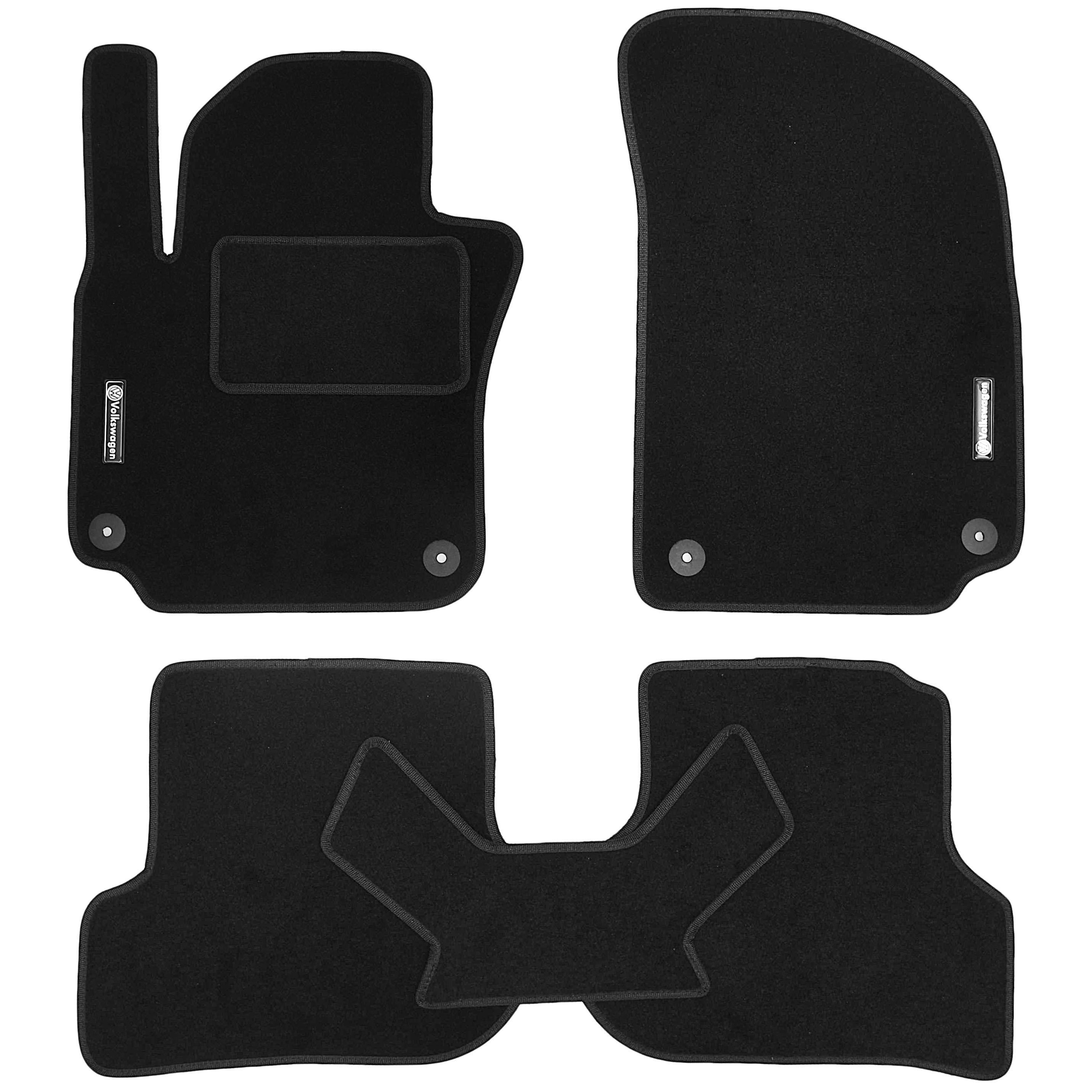 Коврики в салон для Volkswagen Golf Plus V '05-09 текстильные Черный (21371)