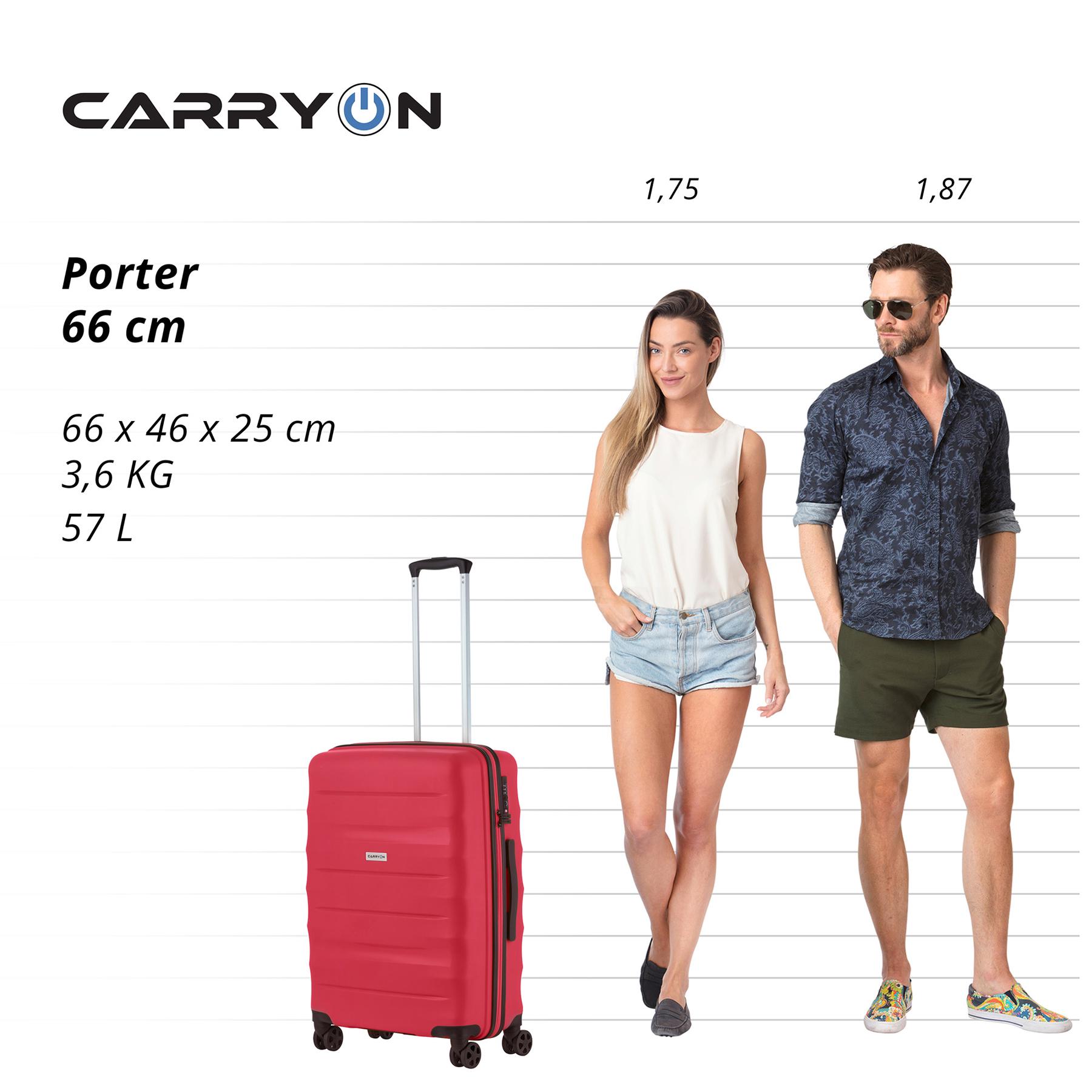 Чемодан CarryOn Porter M Red (502448) - фото 6