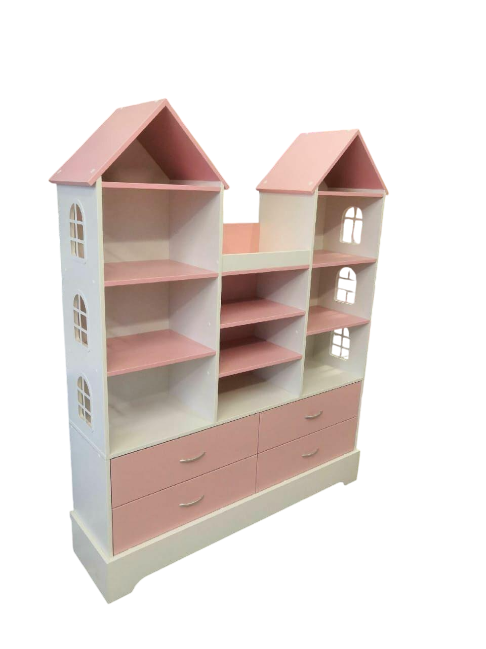 Детский Шкаф-замок Design Service Макси DS-05 Белый/Розовый