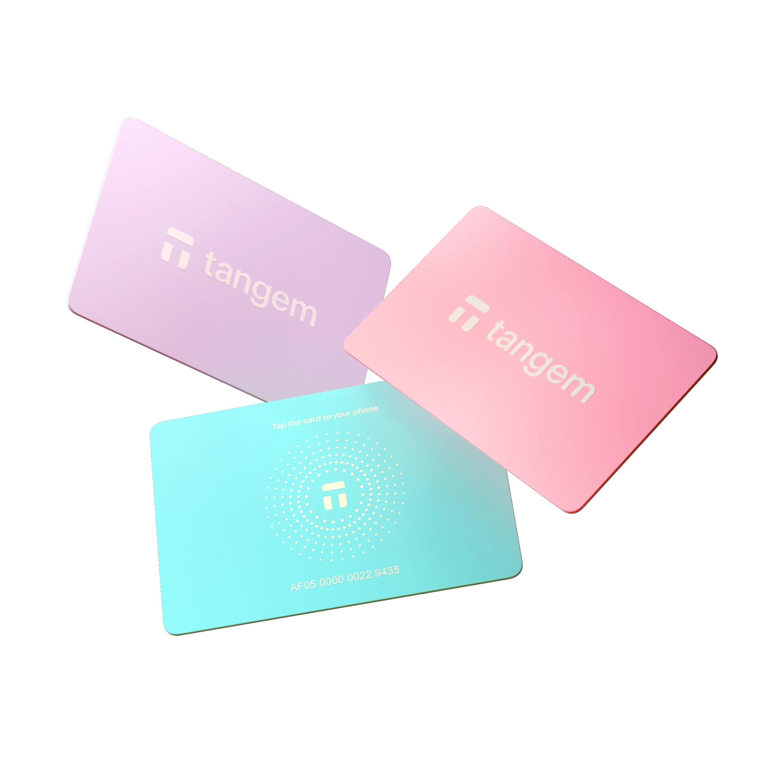 Набор карточек-кошельков для криптовалют Tangem Wallet 2.0 3 шт. Blush Sky (TG-SUMMMER1)