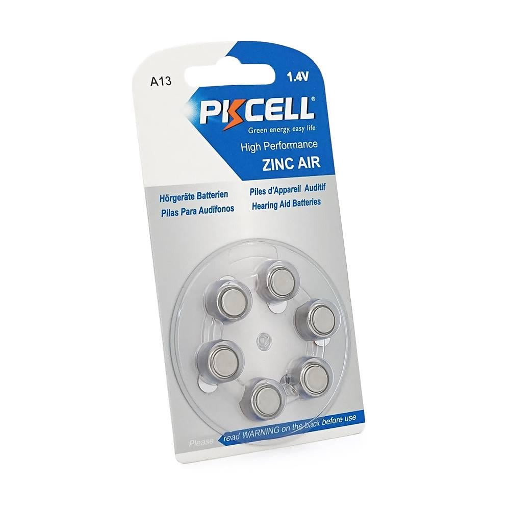 Батарейка повітряно цинкова PKCELL 1,4V ZA13 6 штук у блістері Q (31946)
