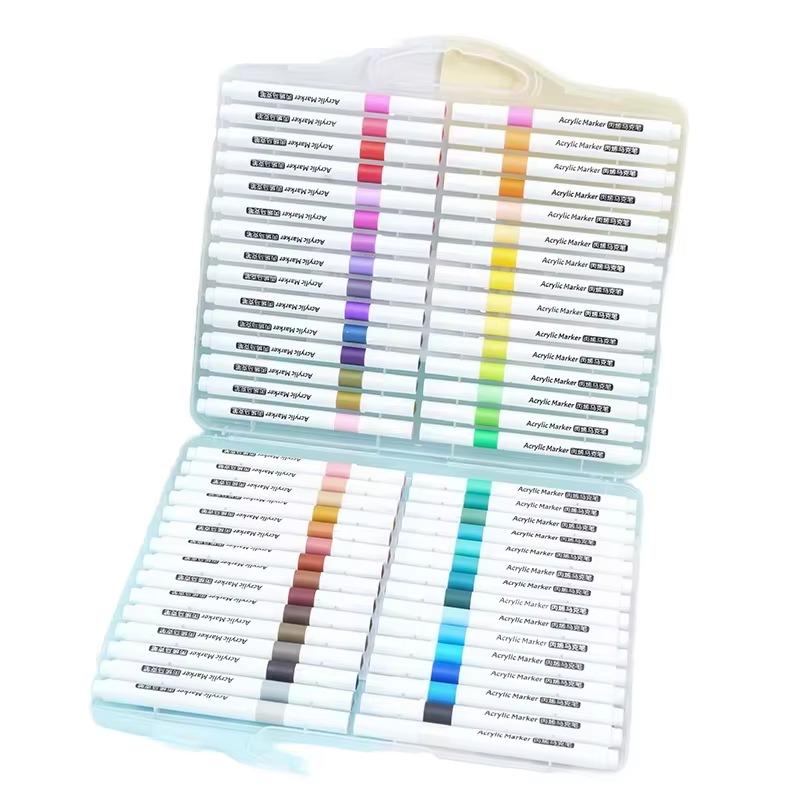 Набор акриловых маркеров Fast Acril FA-7878 в кейсе 80 шт. (784780703)