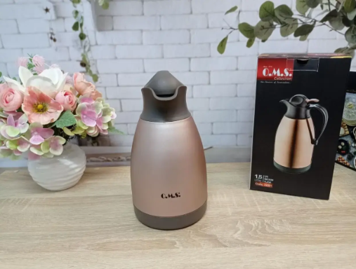 Термос-конференция для чая/для кофе OMS из нержавеющей стали 2000 мл Rosegold - фото 3