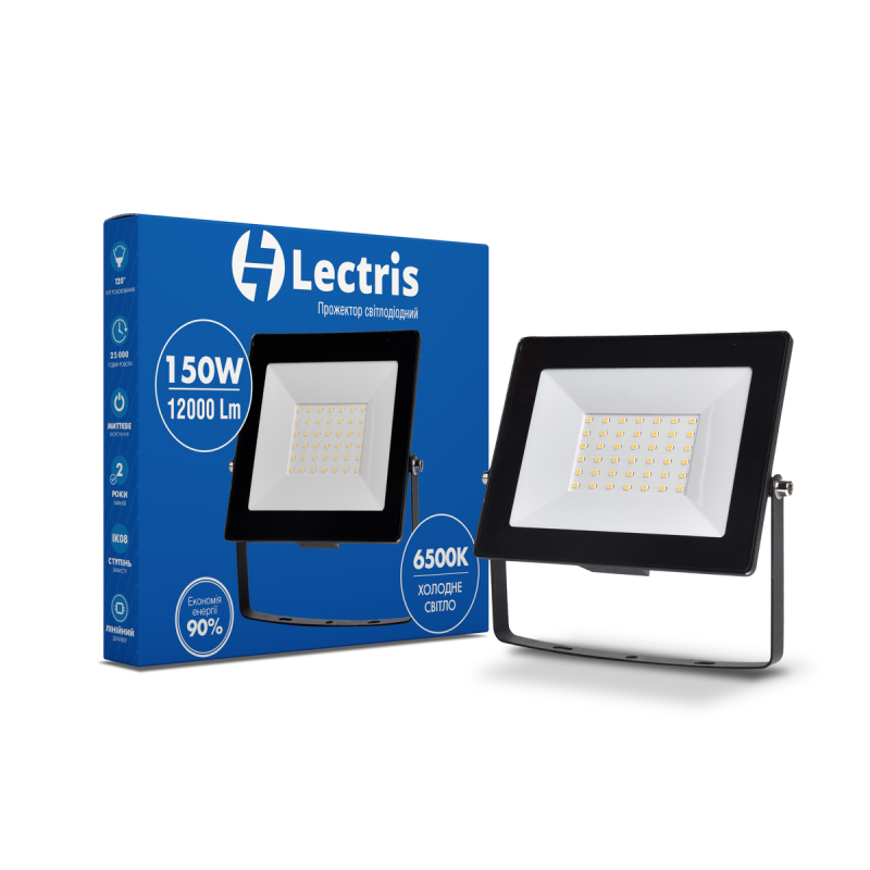 Прожектор светодиодный Lectris 150W 12000 Lm 6500K 185-265V IP65 (1-LС-3006)