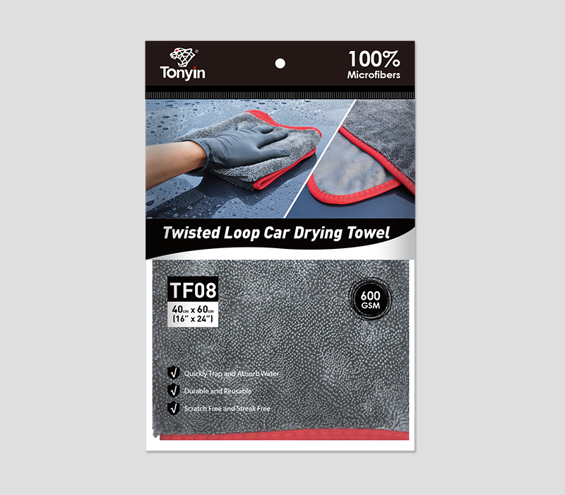 Полотенце для сушки Тonyin twisted loop car drying towel 40x60 см (TF08) - фото 2