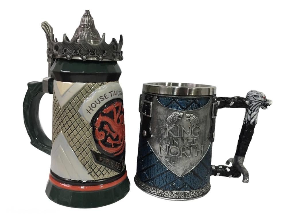 Подарунковий набір гуртка House Targaryen Fire And Blood Гра Престолів та King In The North 650/570 мл