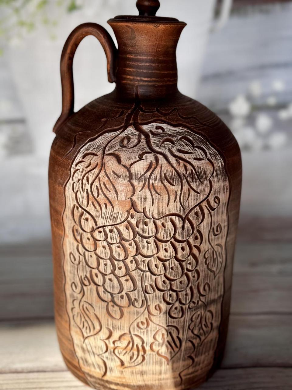 Кувшин глиняный Виноградная лоза 4 л (2565754154) - фото 4