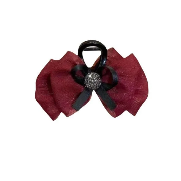 Крабики для волос Черный/Бордовый (G00491)
