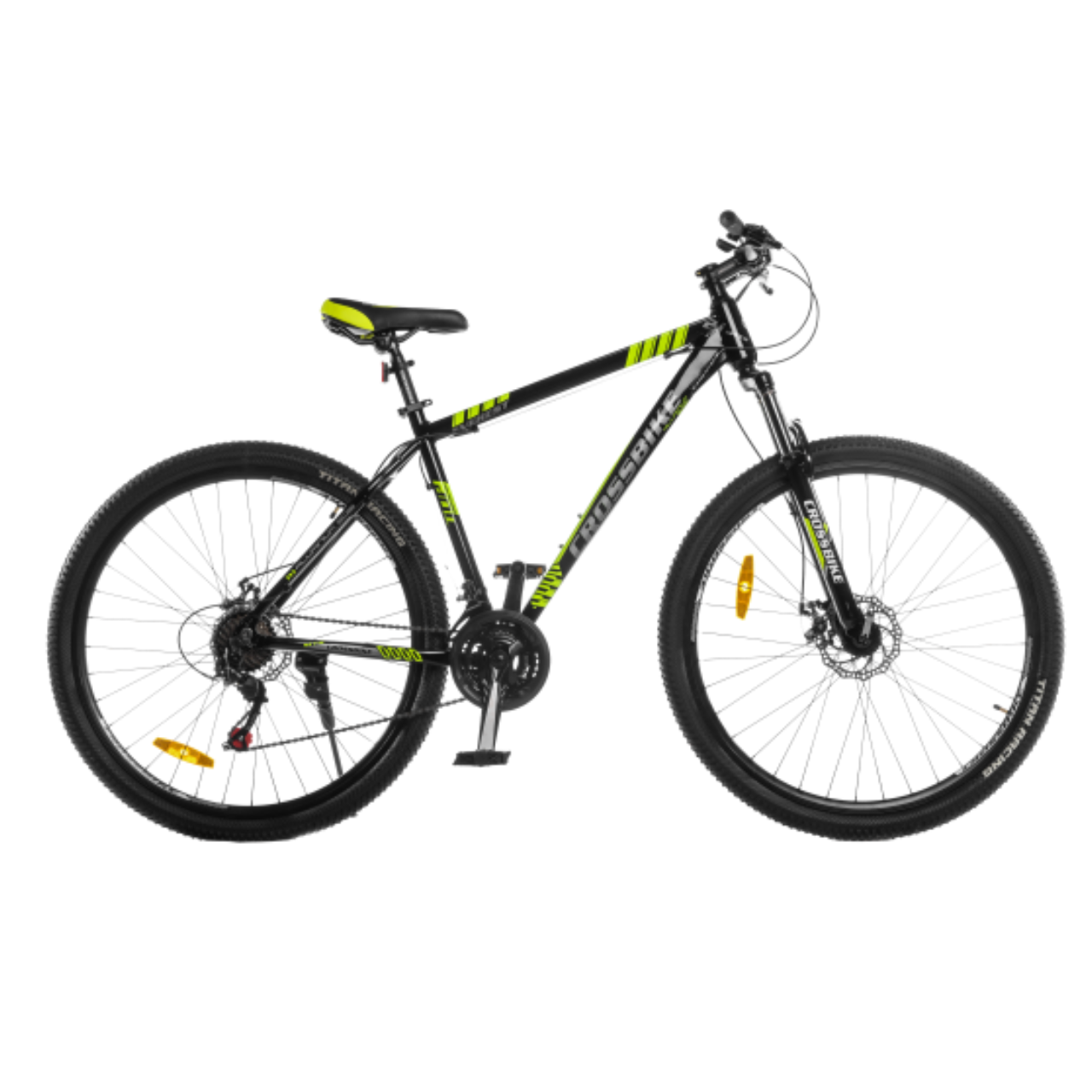 Велосипед CrossBike Everest 2025 29" 21" Black/Yellow