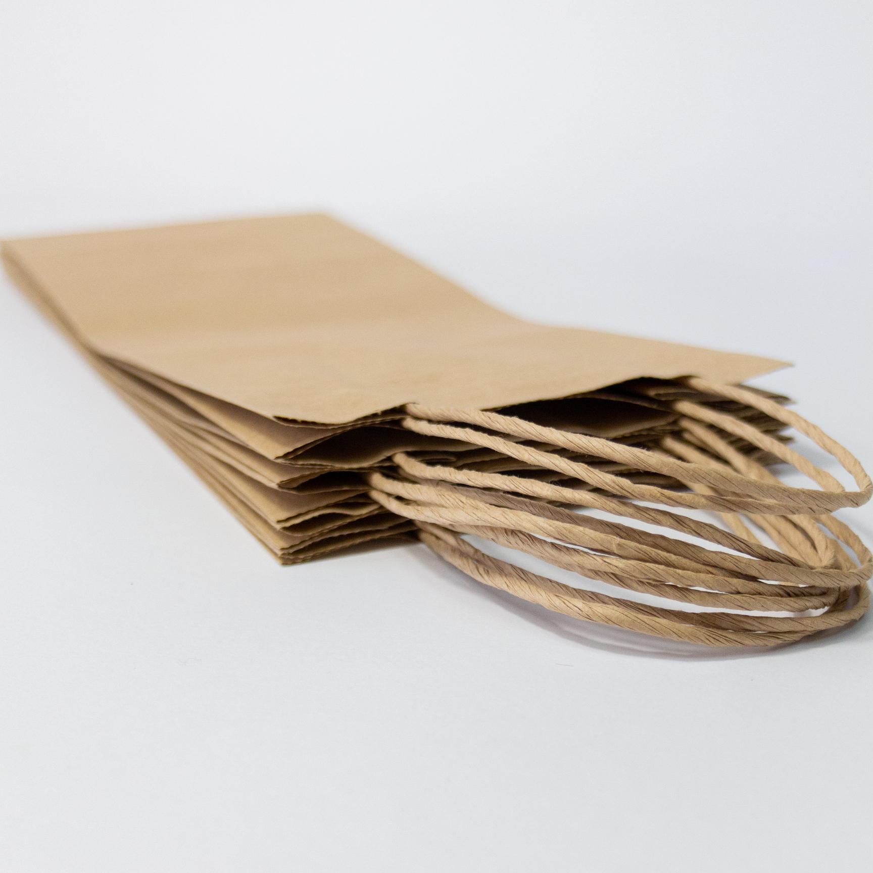 Пакет бумажный под бутылку с ручками 150х90х360 мм 50 шт. - фото 1 Пакет бумажный под бутылку с ручками 150х90х360 мм 50 шт. - фото 1