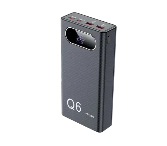 Корпус для ноутбуків та смартфонів DIY Power Bank Q6 на 6 акумуляторів 21700 з швидкою зарядкою PD 100W 20V/5A QC 3.0 (33730934)