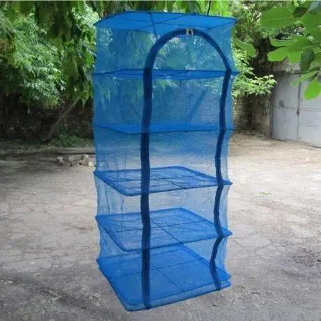 Сушка-сетка для рыбы складная 5 полок 45x45x60 см (b7fc8d35) - фото 2