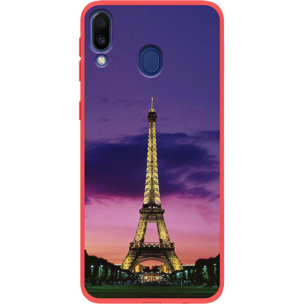 Чехол Boxface Samsung M205 Galaxy M20 Полночь в Париже Красный силикон (36205-up964-43047)