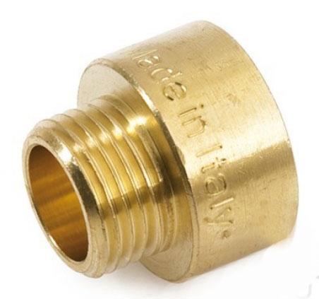 Муфта редукционная General Fittings В/Н 1" х 1/2" латунь (2600.45)