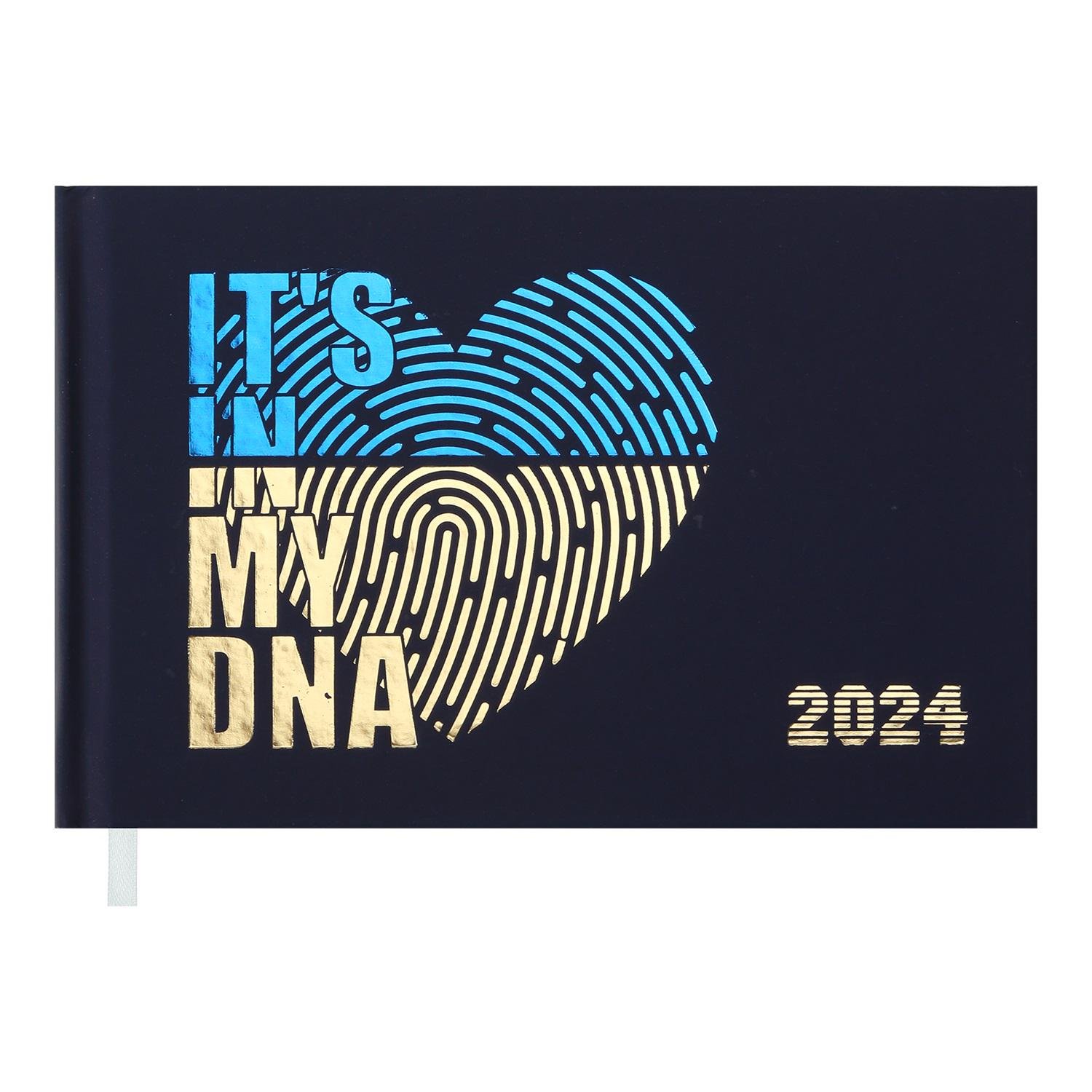 Еженедельник датированный Buromax Free 2024 153х87 мм 128 стр. Темно-синий (BM.2802-03)