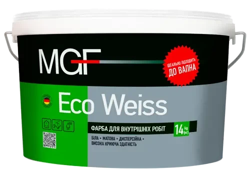 Краска MGF M1 Eco Weiss 14 кг Белый матовый