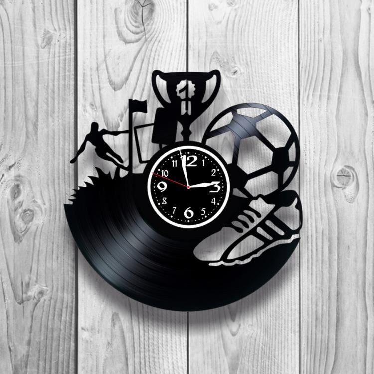 Часы настенные Футбол 0077 из виниловой пластинки