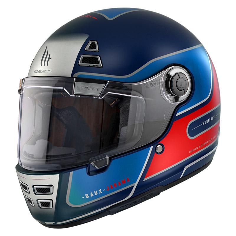Мотошлем MT HELMETS Jarama Baux D7 L Matt Blue