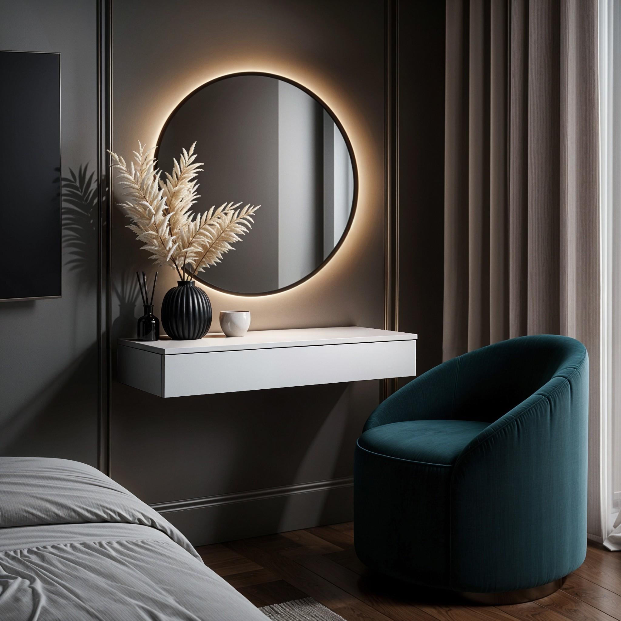 Стол туалетный подвесной Стела 1 700х310х130 мм Белый