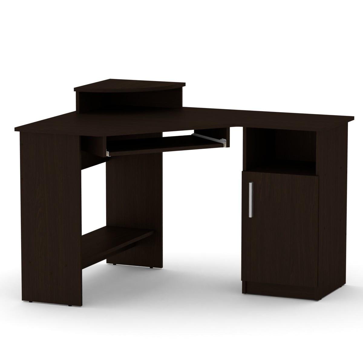 Стол письменный угловой Компанит СУ-1 120х90х86,5 см Венге темный (23133742)