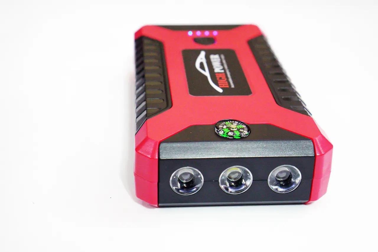 Зарядно-пусковое устройство Car jump starter 25000 mAh для машины 4 х USB с фонариком и компрессором (1707906802) - фото 5