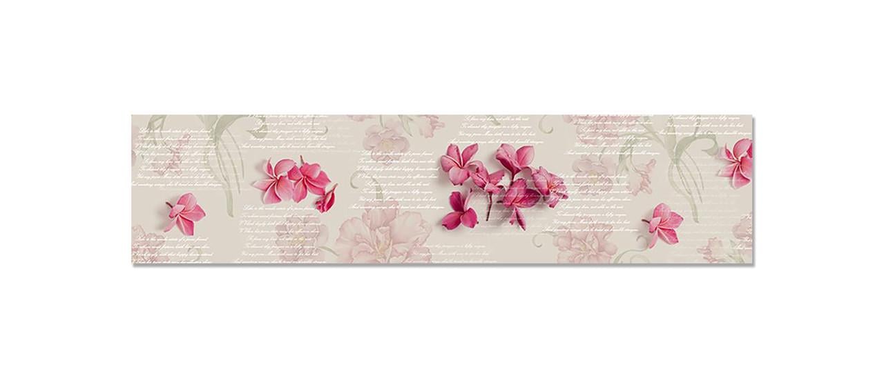Наклейка виниловая на кухню Zatarga Розовые цветы 600х2500 мм (1289776359)