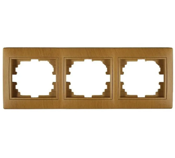 Рамка тройная Lezard Mira Дуб классический матовый (26030436)
